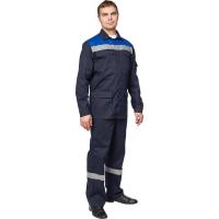 Summer work suit for men L05-KBR with SOP blue/cornflower blue