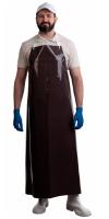 Polyurethane apron "LARIPOL" compacted brown, thickness 0.3mm, size 90cm x115cm
