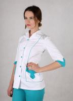 Women's medical suit RSW "Blue flower"