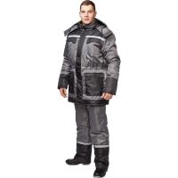 Winter work suit for men z27-KPK with SOP grey/black
