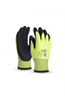Winter work gloves "Unit High Wiz TNHA-33" color black/lemon