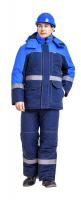 Зимняя куртка рабочая СУНТАР мужская, утепленная, цвет: синий/василек