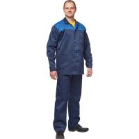 Man's summer work suit l16-KBR blue/cornflower blue