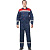 Summer work suit for men L20-KBR with SOP blue/red