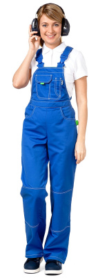 Bib pants for women summer "City" cornflower blue