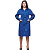 Dressing gown female mixed u03-KhL cornflower blue/dark blue