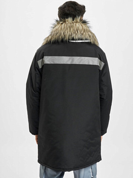 Parka with faux fur