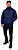 Jacket demi-season Bomber-Lux (tk.Dyuspo), men's, insulated, fabric: dark blue