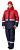 Winter work jacket SUNTAR for men, insulated, color: red/blue