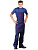 Apron with breast (tk.Diagonal), dark blue
