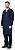 Men's bathrobe in mixed fabric