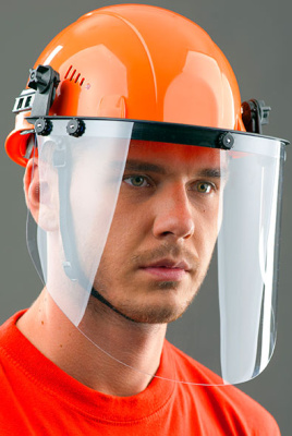 Shield protective KBT Vizion Titan on a helmet
