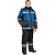 Winter work suit for men Z39-KBR black/cornflower blue