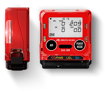 Газоанализатор RIKEN KEIKI GX-3R — портативный 4-канальный детектор газа