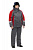 Winter work jacket STRIK for men, insulated (grey/red)