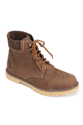 Boots insulated brown color (brown)