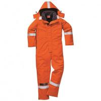 Winter fireproof work overalls with reflective tape